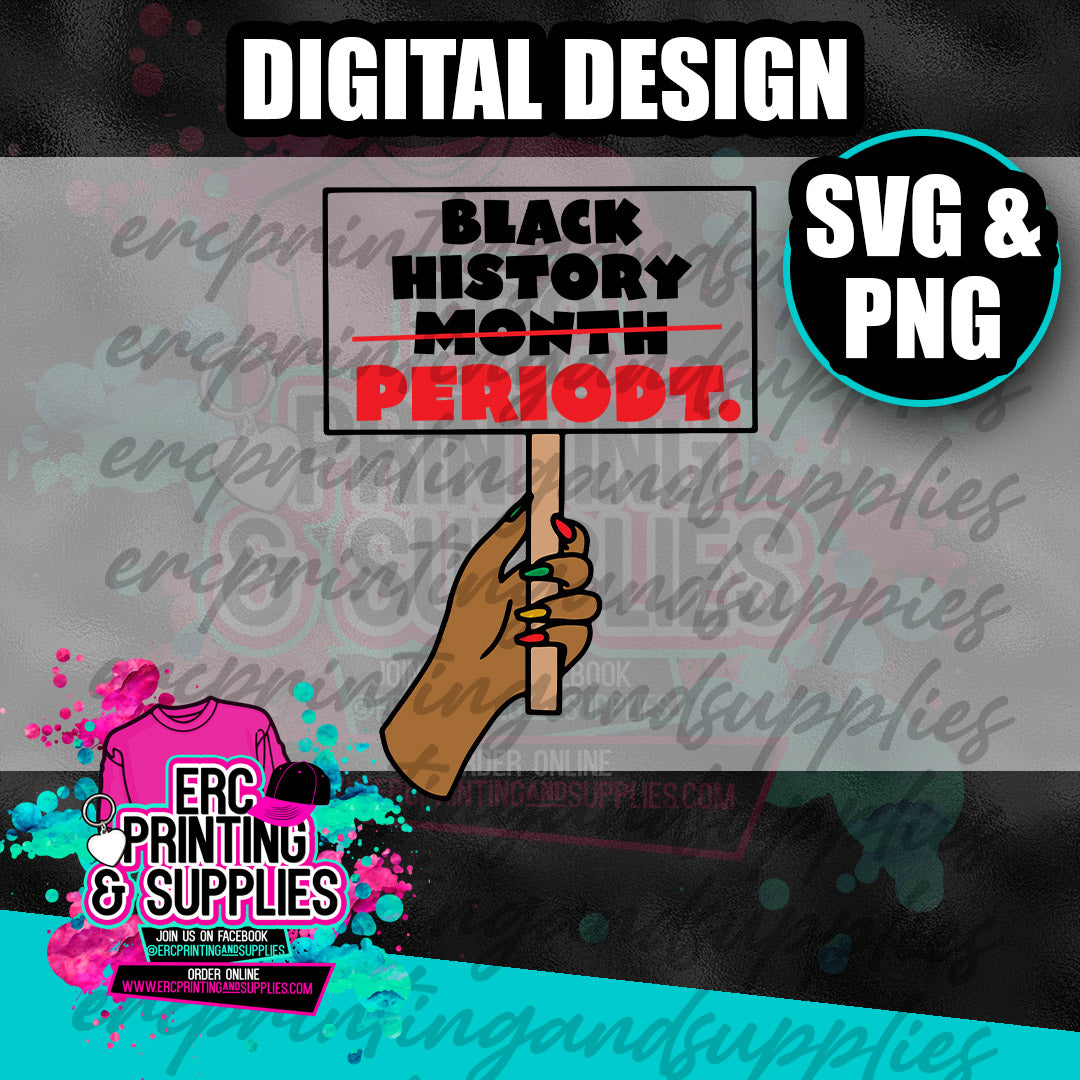 BLACK HISTORY MONTH PERIODT. PNG & SVG  DESIGN