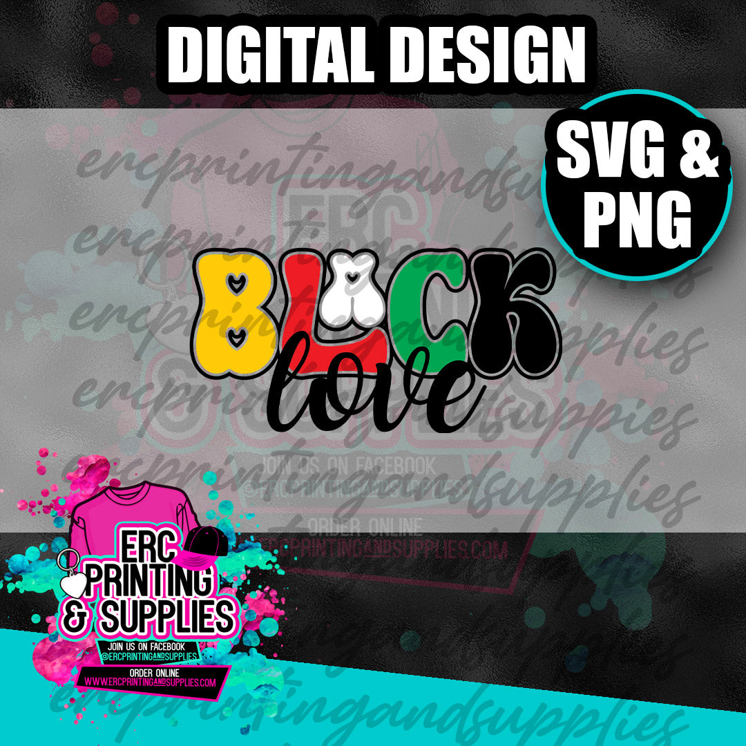 BLACK LOVE PNG & SVG  DESIGN